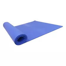 Tapete De Yoga 60 X 1,70 5mm Pvc Conforto Ioga Niazitex Cor Azul