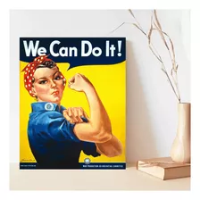 Regalo Vintage - Cuadro We Can Do It 20x30cm Decoración Arte