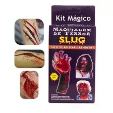 Kit Slug Maquiagem Massa + Sangue + Queimadura Original