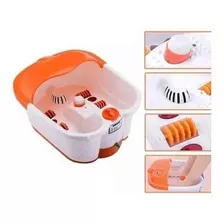 Spa Hidromasaje De Pies Infrarrojo Pedicure Baño Burbujas. Color Blanco/naranja