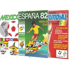 Álbum Da Copa Do Mundo Combo Com 82, 86 E 90