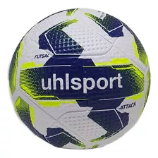 Bola Futsal Uhlsport Attack + Bomba De Ar Cor Amarelo/branco