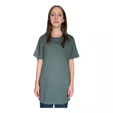 Remeron Oversize Vestido Corto Mujer Lisos Algodon Premium