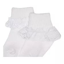 Jefferies Socks 2 Pack Eyelet Lace Trim Y Encaje Trim Sock W