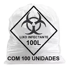 Sacos De Lixo Infectante Hospitalar 100 Litros 100 Unidades