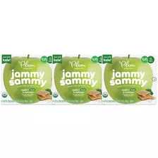 Plum Organics Jammy Sammy Snack Bebes Manzana 15pz