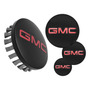 Juego Tapones Centro Rin Gmc Yukon Denali 83 Mm Cromo Negro