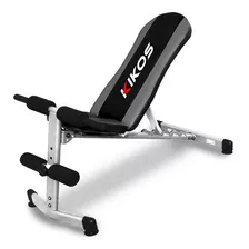 Banco Regulável Kikos Br-508 Até 120kg Treino Fitness Cor Preto