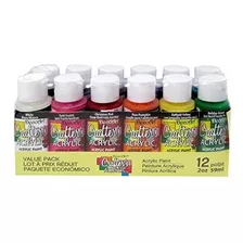 Pintura Acrílica Decoart Crafter's Value Pack Acrílico 12 