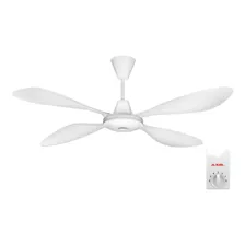 Ventilador Axel Techo 65 Watts 4 Aspas Chapa Metal Blanco