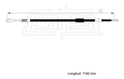 Cable Embrague Para Chevrolet Chevette 1.6l 1980 Foto 2