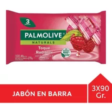 Palmolive Naturals Radiante Turmalina Y Frambuesa Jabón Barra 3 X 90g