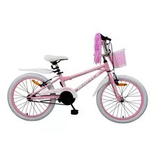 Bicicleta Infantil Battle R20 Ørsted Aluminium Technology Frenos V-brake Rosa Y Blanca