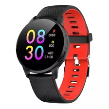 Smartwatch Soul Match 150 Sw68k Color De La Caja Negro Color De La Malla Negro/rojo Color Del Bisel Negro