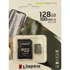 Memoria Micro Sd Kingston De 128gb Clase 10 A 100mbps