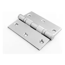 Kit 3 Unidades Dobradiça Inox Rolamento 3½x3 Inox Escovado 