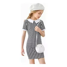 Vestido Para Niña Formal O Casual Blanco Negro Elegante