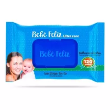 Toalha Umedecida Bebê Feliz 120 Unidades