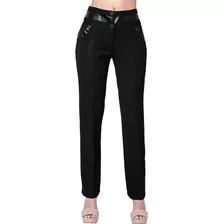 Pantalón Vestir Mujer Negro Stfashion 65704200