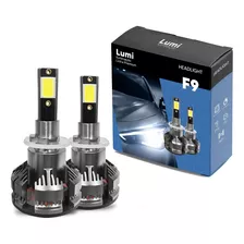 Kit Farol Lâmpada Super Ultra Led F9 H27 150w Dc 9-48v 6000k