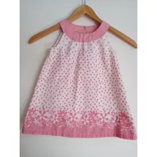 Vestido De Verano Rosado De Bebé Marca Sweet Talle 24 Meses 