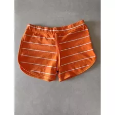 Short Niñas Naranja Beto Kelner ( Brasil ) - Como Nuevo