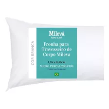 Fronha Para Travesseiro De Corpo Xuxão Cores 1,35m X 48cm Cor Branco