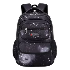 Mochila Escolar Bolsa Masculina Porta Lapis Espaço Fichario