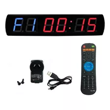 Reloj Timer Crossfit Intervalos Led 6 Digitos Fitness Gadnic