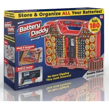 Organizador Battery Daddy Pude Almacenar Hasta 180 Baterías 