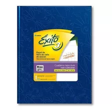 Cuaderno Tapa Dura E3 (19x24) Éxito Forrado Azul 48 Hojas Cuadro Grande, 100 G/m2