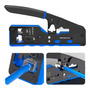 Alicate Multifuncional Boas Crimpagem Vazado Rj45 Rj11 Rj12 Cat7 Ez Profissional