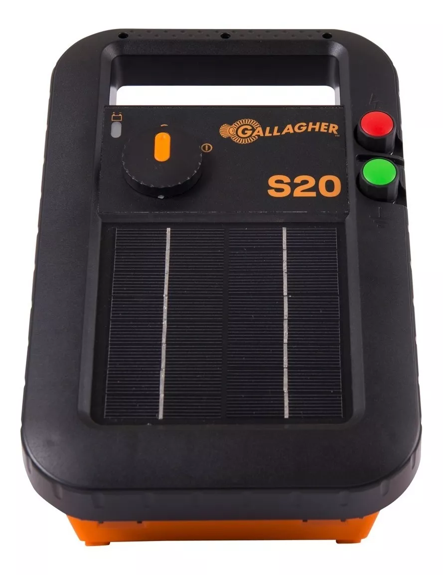 S20 Energizador Solar Portátil Distancia 2km Cerco Gallagher