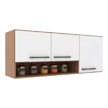 Mueble Aereo Cocina 3 Puertas Estante Realeza Muebles Web Color Manchester/blanco