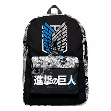 Mochila Negro Legión De Reconocimiento Escudo Attack On Titan Shingeki No Kyojin Backpack