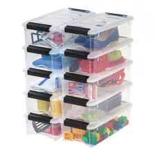 Caja Organizador Plastico Resistente Transparente Iris 5 Qrt