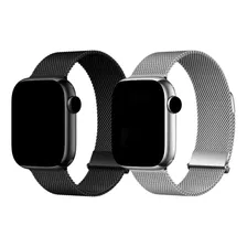 Pulseira Metal Milanês Para Apple Watch Series Iwo Luxo Aço