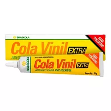 Cola Vinil Adesivo Para Pvc Flexível 75gr Brascola Cor Incolor