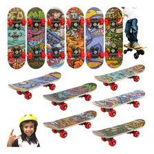 Mini Skate Infantil Iniciante Menino E Menina Arte De Rua