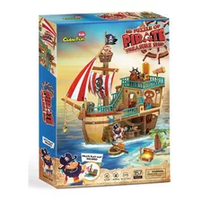 Puzzle 3d Pirate Treasure Ship 157 Pcs - Cubicfun