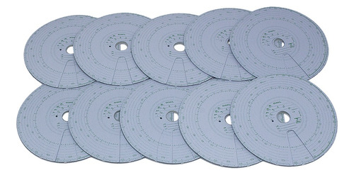 5 Caixas Disco De Tacógrafo Semanal 125x7 - Cx C/ 10 Unid.