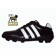 Zapatos Deportivos Futbol Sala Microtacos Y Guayo 100% Cuero