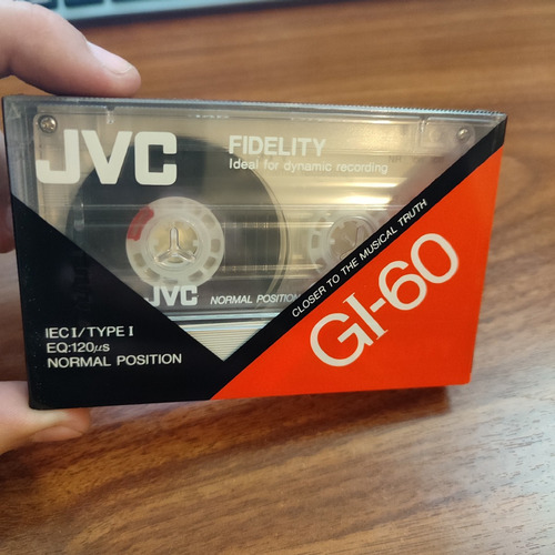 Cassette Audio Jvc G1-60an 60min Casete Cinta Virgen Blanco
