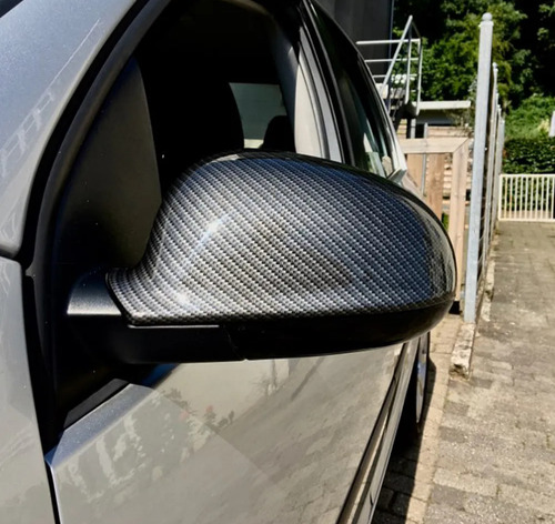 Carcasa Tapa Retrovisor Fibra Carbono Vw Bora Golf Mk5 Foto 3