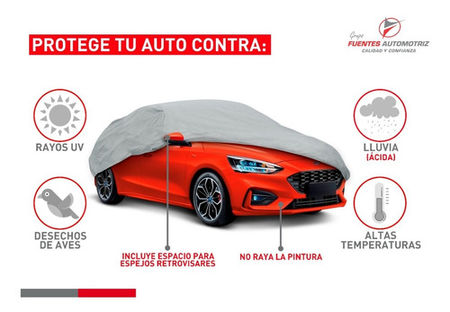 Cubierta Protectora Auto Fiat Mobi Strada 502x152x136 Cm Foto 2