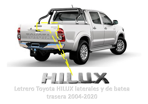 Emblema Letras Toyota Hilux Foto 4