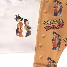 Combo Vestime! Body Algodón Y Pantalón Dragon Ball Naranjo