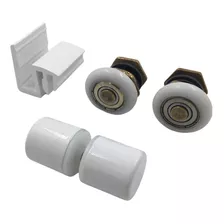 Kit Manutenção 1 Puxador 1 Guia 2 Roldanas Box 8mm Branco