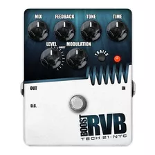 Pedal Reverb Analogo Con Booster Tech 21 Sansamp Rvb-t 