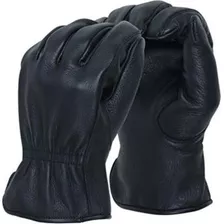 Guantes De Cuero De Ciervo Negro De Grano Completo Para Sin